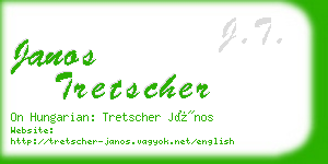 janos tretscher business card